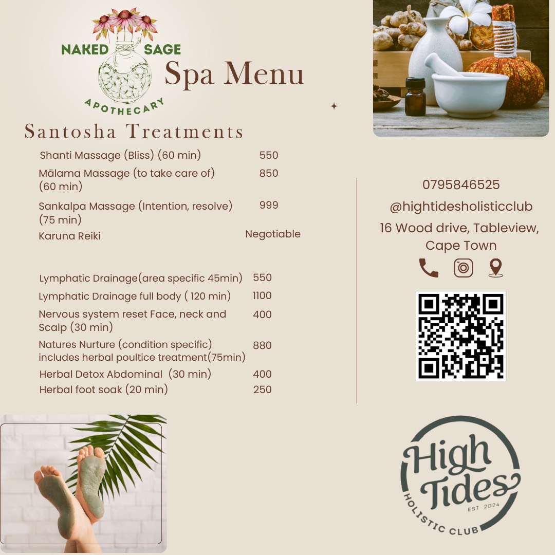 Santosha Treatment Menu